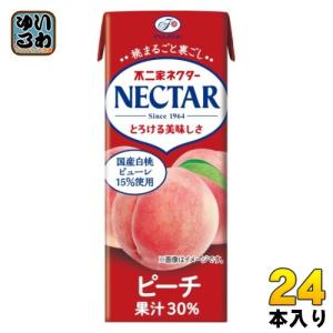 伊藤園 不二家 ネクターピーチ 200ml 紙パック 24本入 果汁飲料｜softdrink