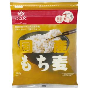 はくばく 国産もち麦 500g 12袋 (6袋...の詳細画像1