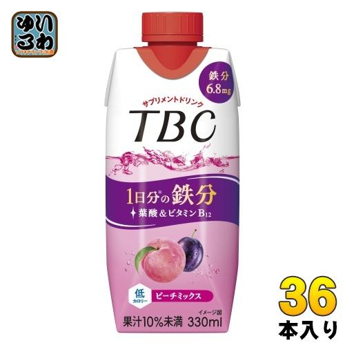森永乳業 TBC 1日分の鉄分 ピーチミックス 330ml 紙パック 36本 (12本入×3 まとめ...