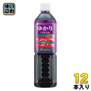 三島食品 赤しそドリンク ゆかり 900ml ペットボトル 12本 (6本入×2 まとめ買い) 希釈用 ポリフェノール｜softdrink