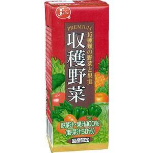 ジューシー 収穫野菜 15種類の野菜と果実 200ml 紙パック 24本入（野菜ジュース）