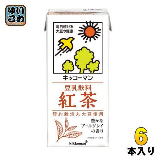 キッコーマン 豆乳飲料 紅茶 1L 紙パック 6本入 イソフラボン