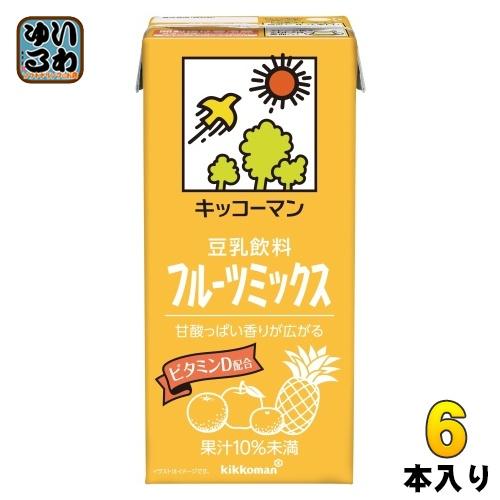 キッコーマン 豆乳飲料 フルーツミックス 1L 紙パック 6本入 イソフラボン