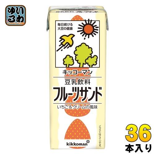 キッコーマン 豆乳飲料 フルーツサンド 200ml 紙パック 36本 (18本入×2 まとめ買い) ...
