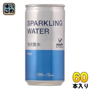 富永貿易 神戸居留地 スパークリングウォーター 190ml 缶 60本 (30本入×2 まとめ買い) 炭酸水 無糖 ソーダ 炭酸飲料｜softdrink