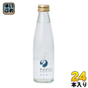 友桝飲料 n.e.o（ネオ）プレミアムソーダ 200ml 瓶 24本入｜softdrink