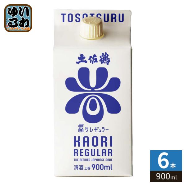 土佐鶴酒造 香りレギュラー 900ml 紙パック 6本入 〔爆買〕