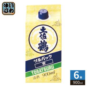 土佐鶴酒造 ツルパック 青 900ml 紙パック 6本入
