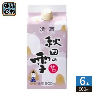秋田県醗酵工業 秋田の雪 甘口パック 900ml 紙パック 6本入 日本酒 清酒 普通酒 甘口