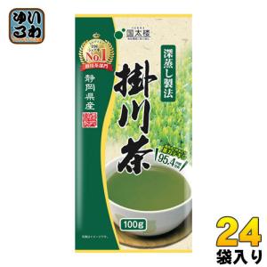 国太楼 深蒸し掛川茶 100g 24袋 ( 12袋入×2 まとめ買い) 〔お茶〕｜softdrink