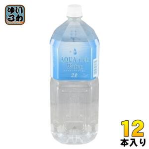 アクアリッチウォーター 国産蒸留水 2L ペットボトル 12本 (6本入×2 まとめ買い) 蒸留水 水 軟水 ウォーター 純水 国産 〔爆買〕