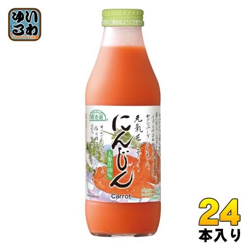 マルカイ 順造選 にんじん 500ml 瓶 24本 (12本入×2 まとめ買い) 野菜ジュース
