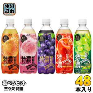 アサヒ 三ツ矢 特濃 500ml ペットボトル 選べる 48本 (24本×2) 炭酸飲料 タンサン ミツヤ オレンジスカッシュ ピーチスカッシュ グレープスカッシュ｜softdrink