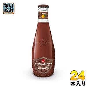 サンペレグリノ イタリアン スパークリングドリンク キノット 200ml 瓶 24本入 炭酸飲料 柑橘 無果汁 フルーツベバレッジ｜softdrink