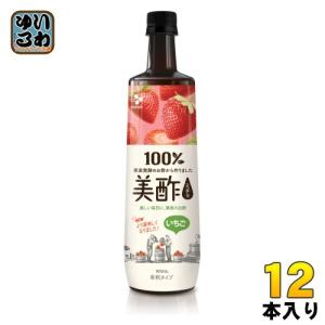 CJジャパン 美酢(ミチョ) いちご 900ml ボトル 12本入