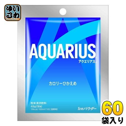 コカ・コーラ アクエリアス 48g (1L用 パウダー) 30袋入×2 まとめ買い スポーツドリンク...