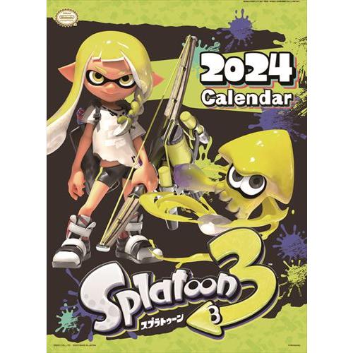 【おまけCL付】スプラトゥーン3 2024年カレンダー 24CL-0008