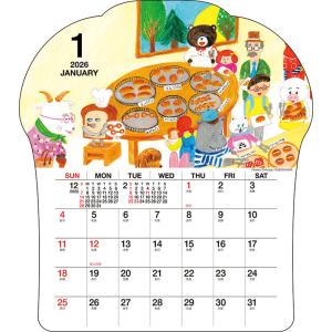 【残りわずか】パンどろぼう 2026年 壁掛け...の詳細画像1