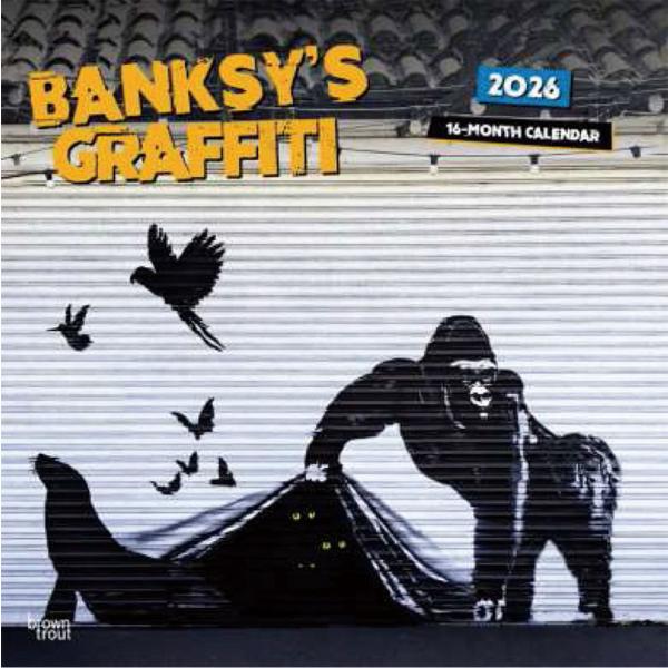 【残りわずか】バンクシー（輸入版） 2026年 壁掛けカレンダー CL-534 CL26-534