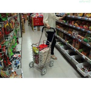 折りたたみ式 買い物カートアルミ合金製 ショッ...の詳細画像3