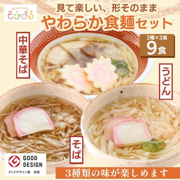 介護食 やわらか食 送料無料 麺9食セット 冷凍 柔らかい 介護食品 やわらか食品 歯ぐきでつぶせる...