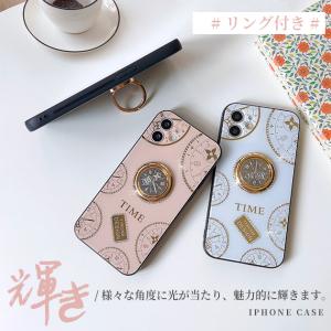 スマホケース リング付き iPhone SE3 15 Pro 14 ケース iPhone14 アイホン13 12 mini 携帯ケース アイフォン11 スマホ 携帯 iPhoneケース キラキラ