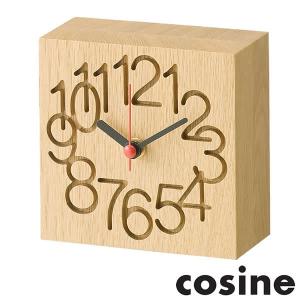 掛け時計 置き時計 時計 木製 天然木 ウォルナット 日本製 国産 cosine コサイン MUKU時計 小 CW-08｜soho-st