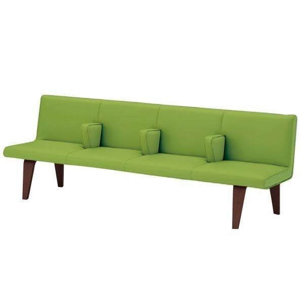 ウェイティング イトーキ NH 4連中間肘付チェア 木製脚タイプ 自社便 開梱 設置付