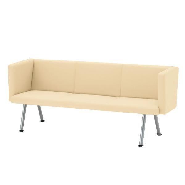 ウェイティング イトーキ NH 3連エンド肘付チェア スチール脚タイプ 自社便 開梱 設置付