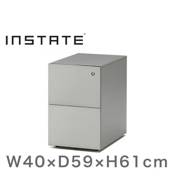 インステート ワゴン 2段 スチール塗装 D59 キャスターロック付 イトーキ ITOKI 自社便 ...