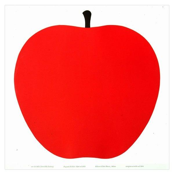 ポスター Uno，la mela 112×112cm DANESE ダネーゼ エンツォ・マーリ デザ...