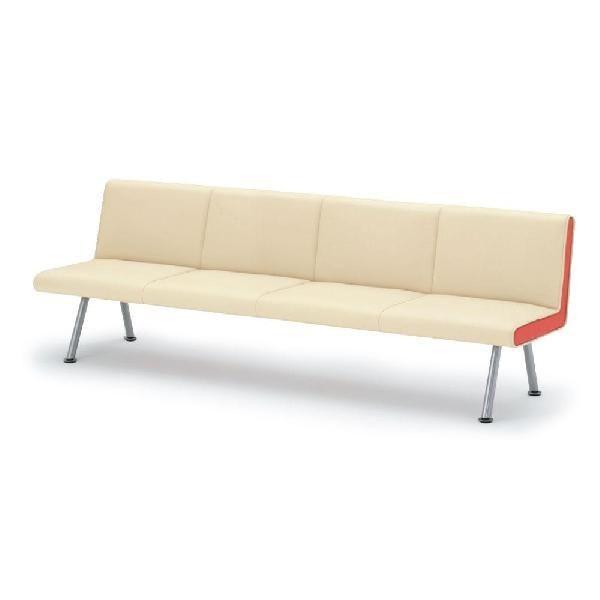 ロビー ラウンジ家具 イトーキ ウェイティング NH 4連肘なしチェア スチール脚タイプ 自社便 開...