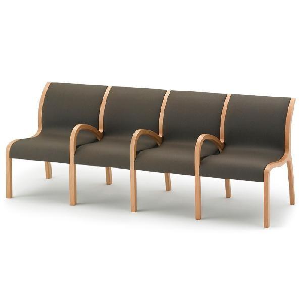 ロビーチェア チェア イトーキ AK 4連中間肘付 開梱設置付