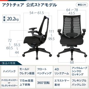 イトーキ アクトチェア 公式ストアモデル KG...の詳細画像1