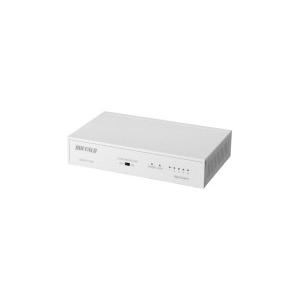 バッファロー BUFFALO LSW6-GT-5NS/WH(ホワイト) Giga対応スイッチングハブ 電源内蔵 5ポート LSW6GT5NSWH バッファロー LSW6-GT-5NS/WH Giga 5ポート スイッチングハブ 電源内蔵 金属筐体 マグネット付 ホワイト BUFFALO  Giga対応 金属筐体 電源内蔵 8ポート LSW6-GT-8NS/WH ホワイト スイッチングハブ マグネット 壁掛け設置対応