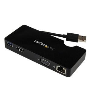 USB3SMDOCKHV StarTech USB3.0接続ノートパソコン・ミニドッキングステーション/ポートリプリケーター