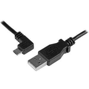 USBAUB1MLA StarTech 充電＆同期用 Micro USB L型左向きケーブル 1m USB A オス - USBマイクロ オス 24/30 AWG｜sohoproshop