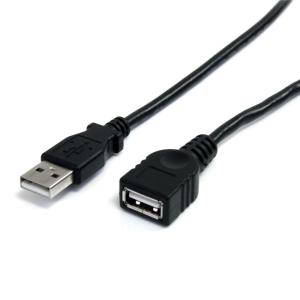 USBEXTAA6BK StarTech 1.8m ブラック USB 2.0延長ケーブル USB A オス - USB A メス High Speed USB 2.0 480Mbps対応 USB 1.1との下位互換性｜sohoproshop