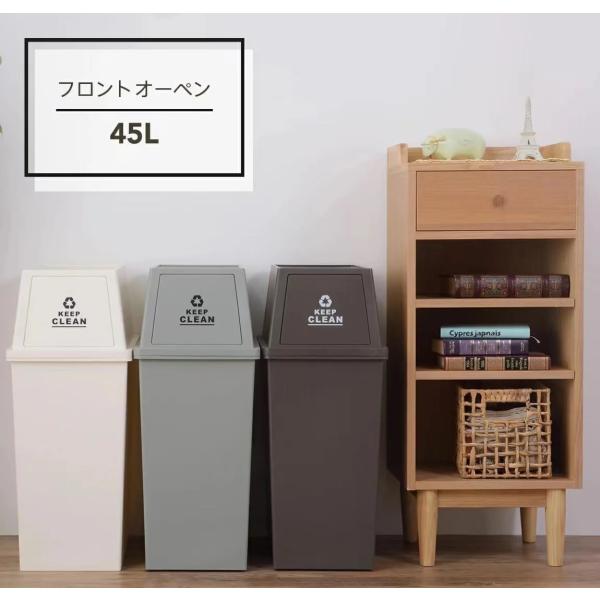 ごみ箱 ゴミ箱 45リットル 45L 【日本製】 分別 屋外 スリム ふた付き フタ キッチン ダス...