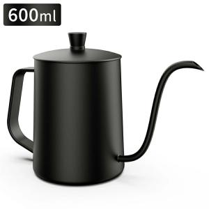 ドリップポット 600ml コーヒードリップポット ステンレス製  点滴 ドリップコーヒーポット コーヒーやかん クリスマス キャンプ適応