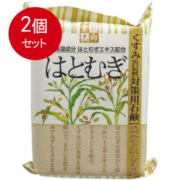 2個まとめ買い 素肌志向 はとむぎ石鹸 120g メール便送料無料 × 2個セット