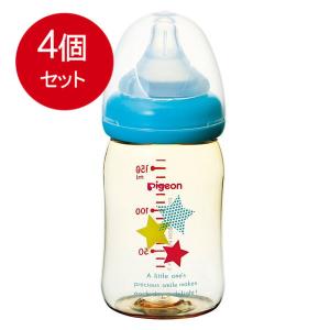 4個まとめ買い  ピジョン 母乳実感哺乳びん プラスチック スター柄 160ｍＬ　 [宅急便]送料無料 × 4個セット｜sohshop