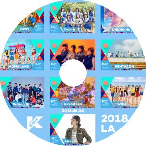 K-POP DVD KCON 2018 IN LA -2018.08.24-  TWICE/ SEVENTEEN/ WANNA ONE/ PENTAGON/ NUEST W/ MOMOLAND/ CHUNG HA 他 CON DVD