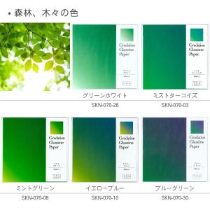 グラシン紙 グラデーション単色 折り紙サイズ ...の詳細画像4