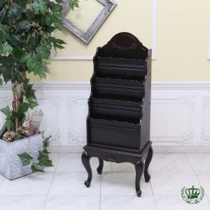 アンティーク調ブックケース フレンチロココ レトロ シャビー 白