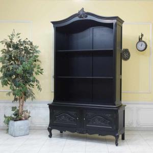 ブックケース 本棚 オープンシェルフ キャビネット アンティーク