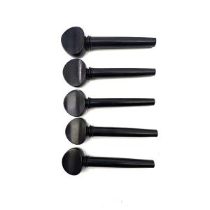 ハート型/ホワイト装飾 エボニー製 チェロペグ セット Cello Peg set
