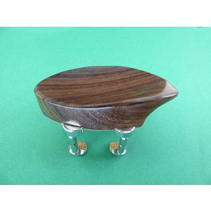 Violin Chinrest Rosewood Teka Hill Chrome Bracket