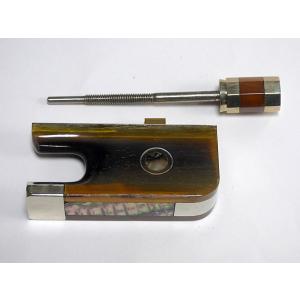 Cello Bow Frog Horn #04 チェロ弓用 水牛角 フロッグ : 底値楽器屋