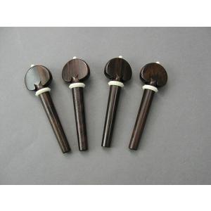 Inlaid Ebony Violin Fitting Set インレイ エボニー バイオリン